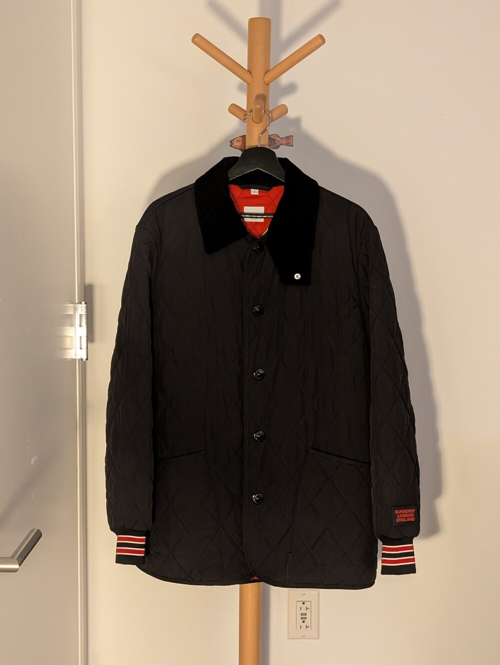 Burberry Black Quilted Nylon Haddington Jacket